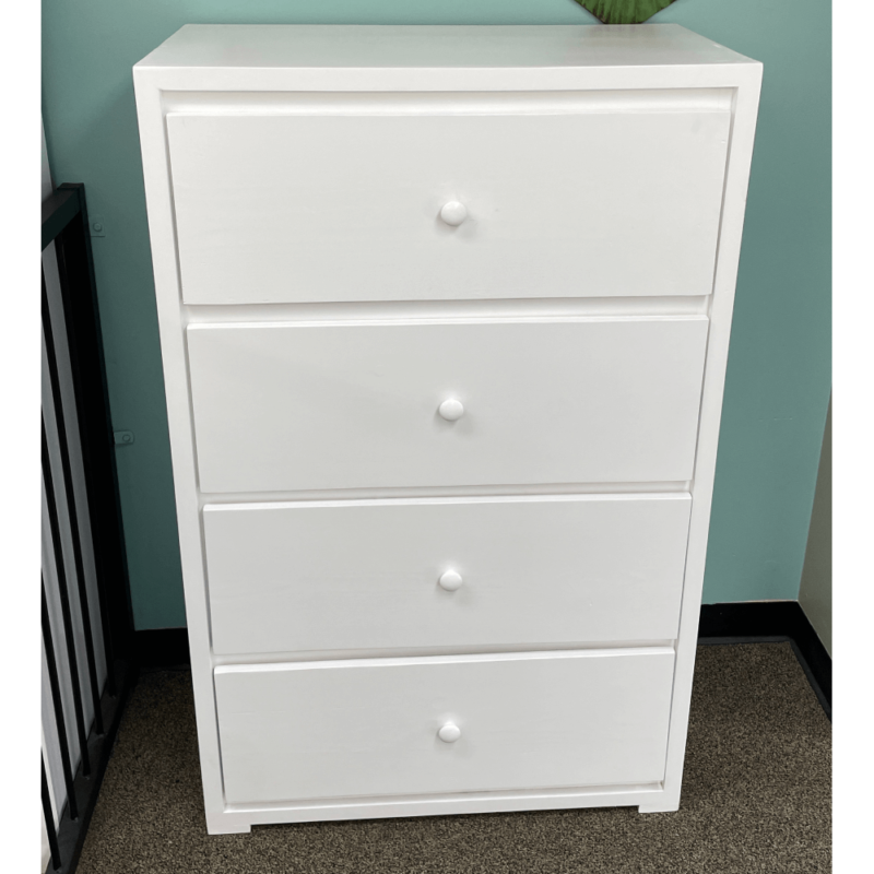 5 Drawer Large White Chest By Elias Furniture top view product image
