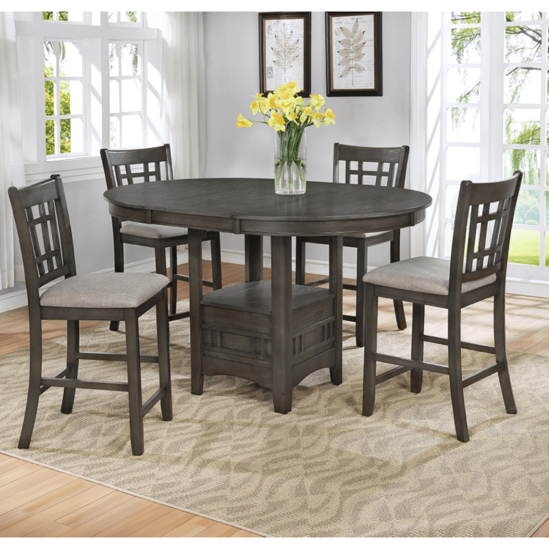 5 Piece Counter Height Dining Set By Asia Direct product image