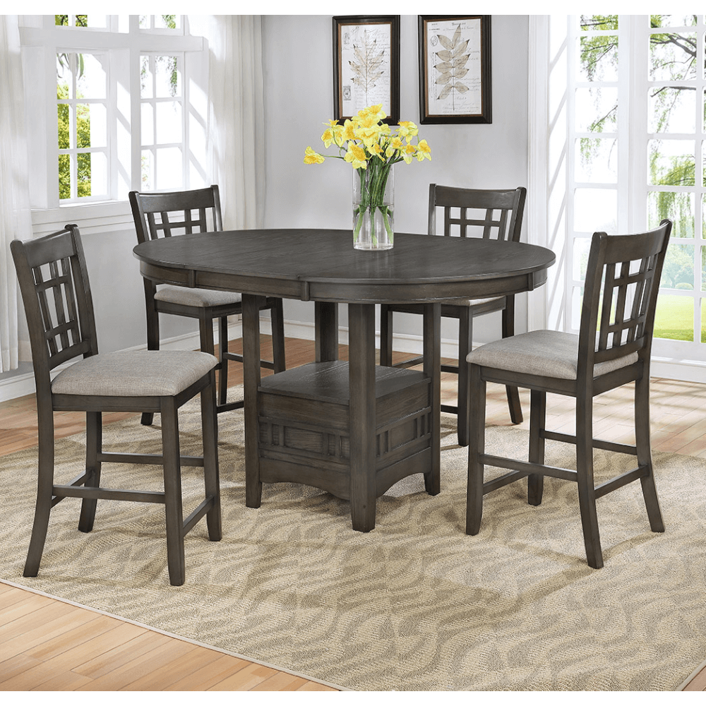 5 Piece Counter Height Dining Set By Asia Direct