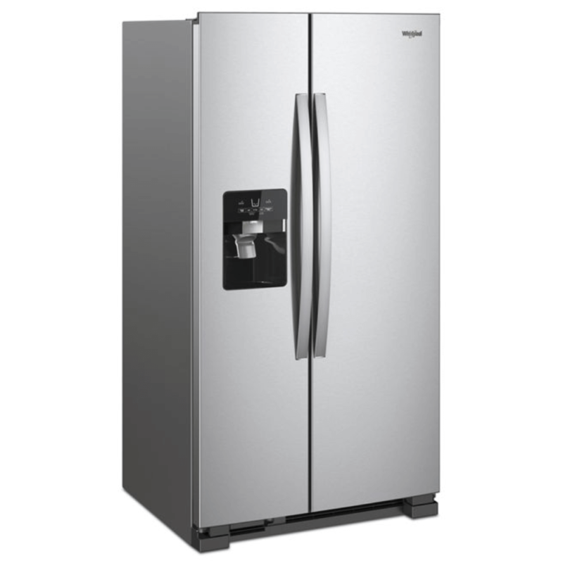 Whirlpool 33-inch Wide Side-by-Side Refrigerator - 21 Cu. Ft. angled product image