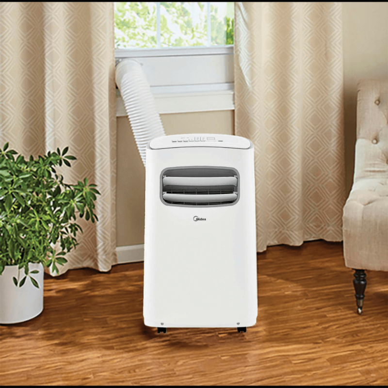 Midea 8,200 BTU SACC SmartCool Portable Air Conditioner in room product image