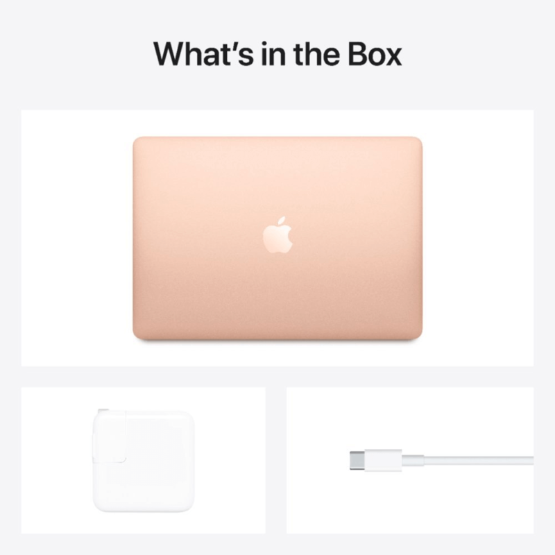 MacBook Air 13.3" Laptop - Apple M1 chip - 8GB Memory - 256GB SSD - Gold whats in the box product image