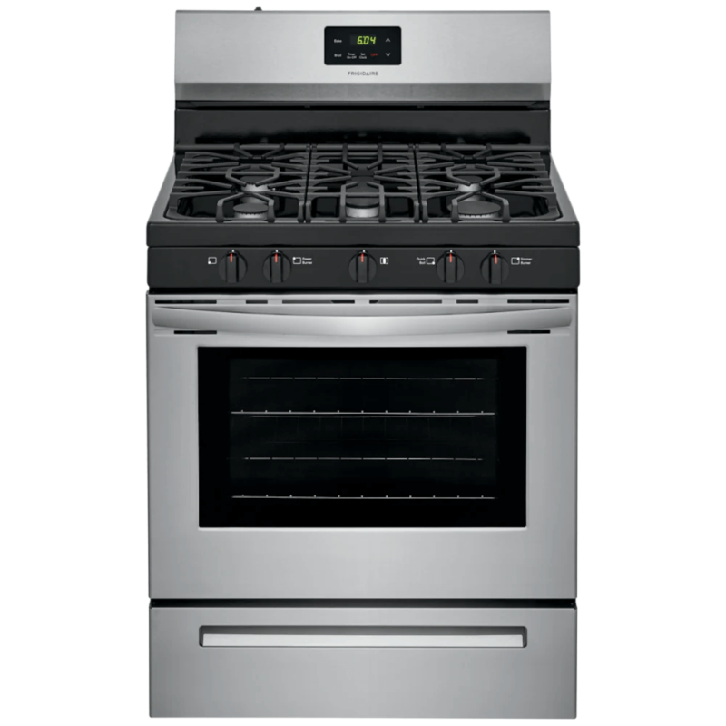 Frigidaire 30" Gas Range in Stainless Steel product image FCRG305LAF