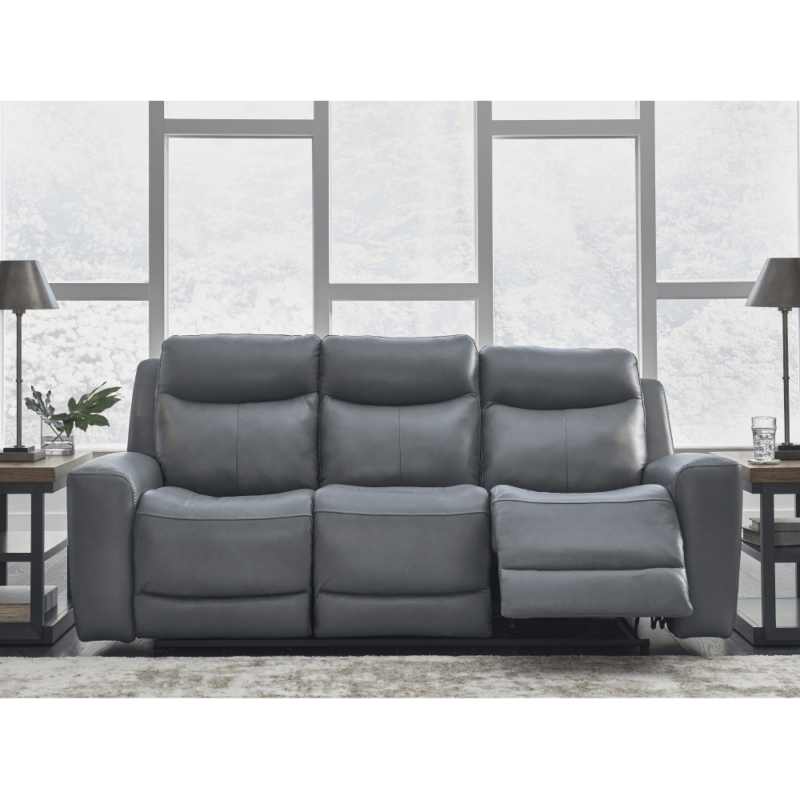 Mindanao Dual Power Leather Reclining Sofa By Ashley product image