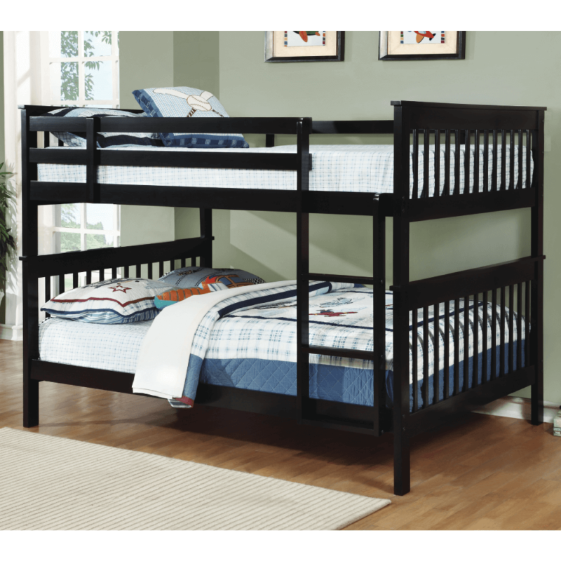 Chapman Full Over Full Bunk Bed Black By Coaster product image