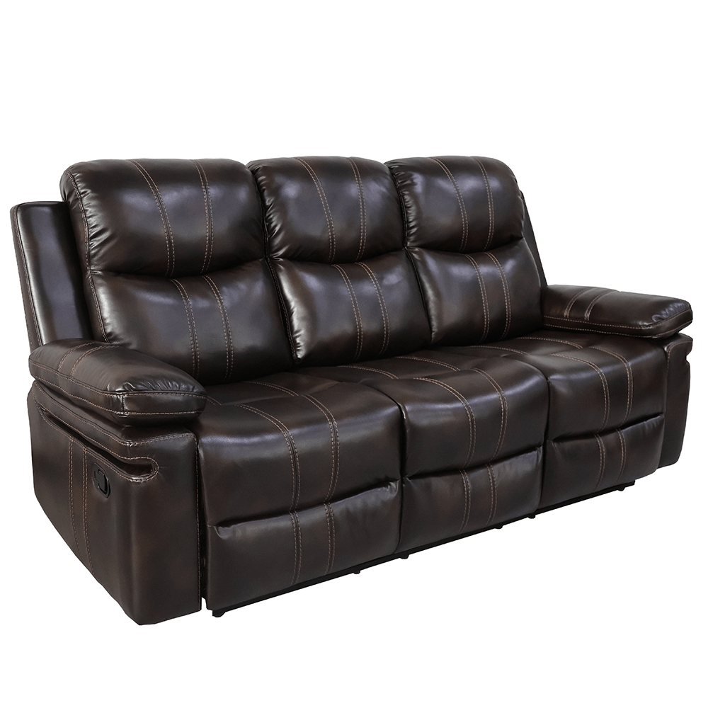 Kellen Sofa with Drop Down Tray and Recliners By New Classic Furniture