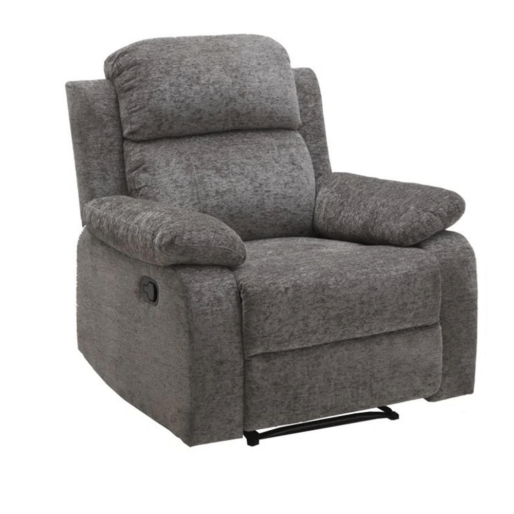 Velvet Grey Recliner Chair By Simple Relax